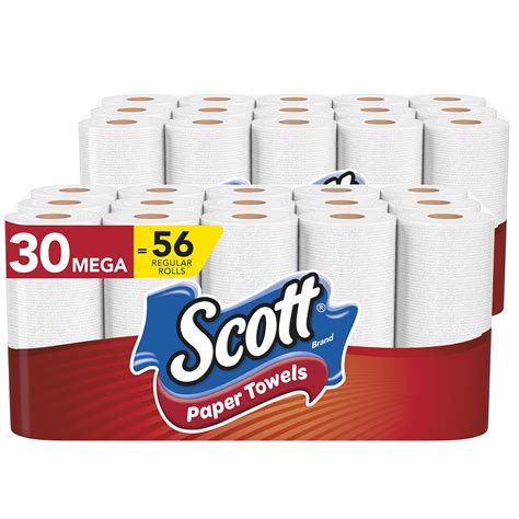 scott paper towels choose  sheet mega rolls  regular rolls