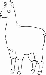 Llama Clip Alpaca Cute Clipart Line Outline Cliparts Coloring Library Clipartix Sweetclipart Wikiclipart sketch template