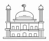 Masjid Mewarnai Sketsa Ibadah Kolase Nabawi Pemandangan Marimewarnai Kartun Berdoa Terlengkap Agama Kumpulan Rebanas Tk Mudah Lukisan Abu Said Warna sketch template