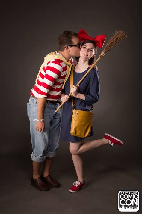 tombo and kiki from kiki s delivery service cosplayers at