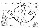 Mewarnai Laut Binatang Anak Paud Ikan Marimewarnai sketch template
