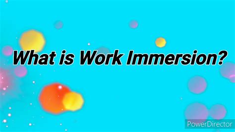 work immersion  project youtube