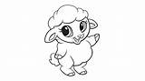 Coloring Baby Sheep Pages Cute Outline Animal Printable Tattoo Dragon Otter Lamb Clipart Sweet Dragoart Kids Cliparts Colouring Print Animated sketch template
