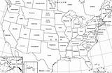 Map States United Outline Usa Coloring Printable 50 State Blank Maps Labeled America Pages Names Capitals Name Capitol Resolution High sketch template