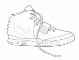 Yeezy Drawing Sketch Coloring Air Sketchite Pages sketch template
