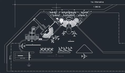 airport layout plan autocad  drawing