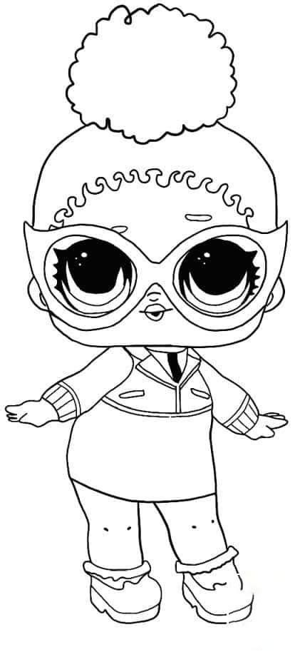 lol suprise doll boss queen coloring page  printable coloring pages