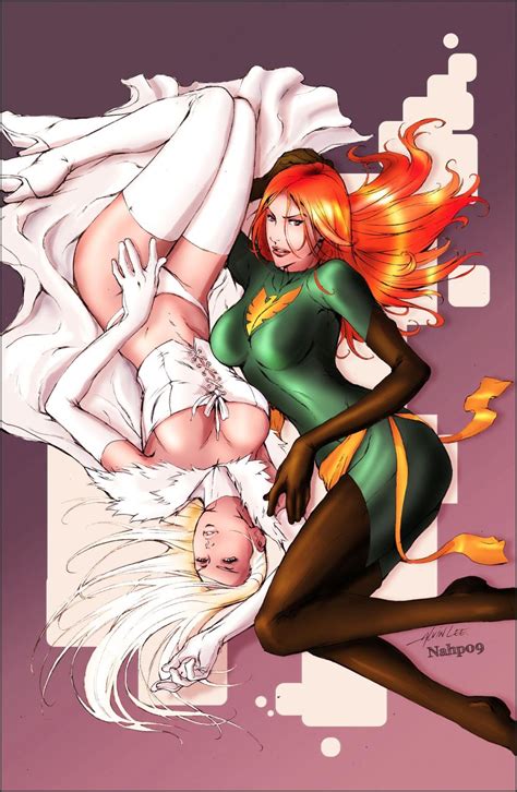 Phoenix And White Queen Seductive Pose Mutant Lesbians Sex
