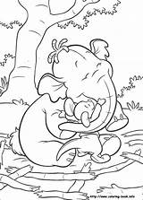 Heffalump Lumpy sketch template