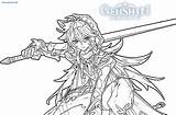 Genshin Impact Coloring Pages Wonder sketch template