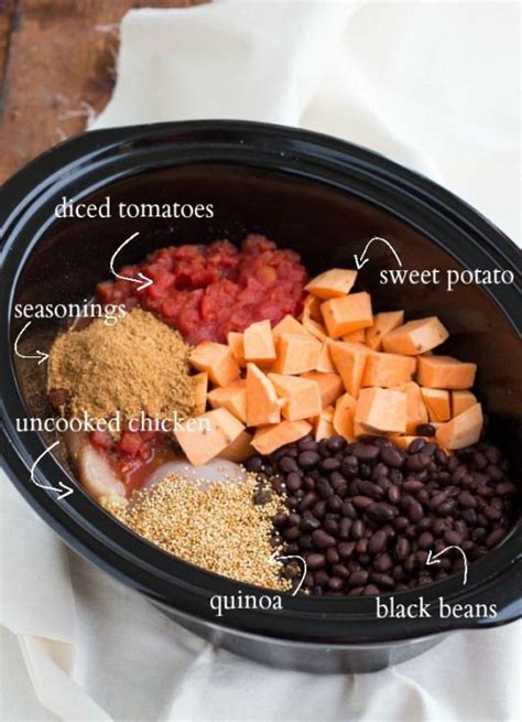 crockpot sweet potato chicken and quinoa soup so good and super