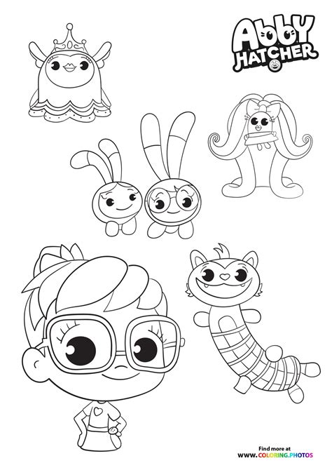 teeny terry  abby hatcher coloring pages  kids