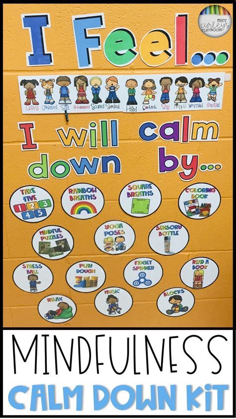 calm  corner kit calming strategy posters  classroom