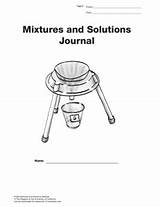 Mixtures Solutions Journal sketch template