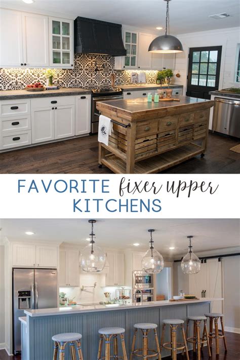 fixer upper kitchens living spaces