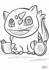 Coloring Bulbasaur Pages Pokemon Supercoloring Printable sketch template