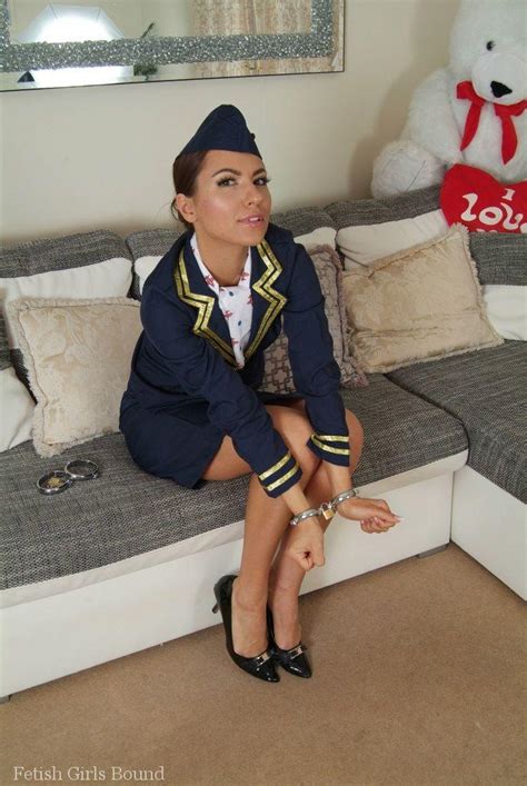 After Flight Attractive Stewardess Gets Handcuffed On Couch By Angry