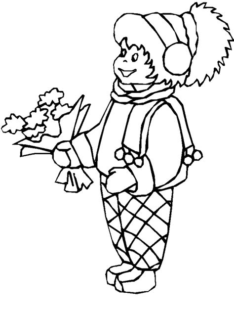 girl winter coloring pages coloring book  coloring pages