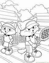 Tennis Coloring Pages Printable Sports Results sketch template