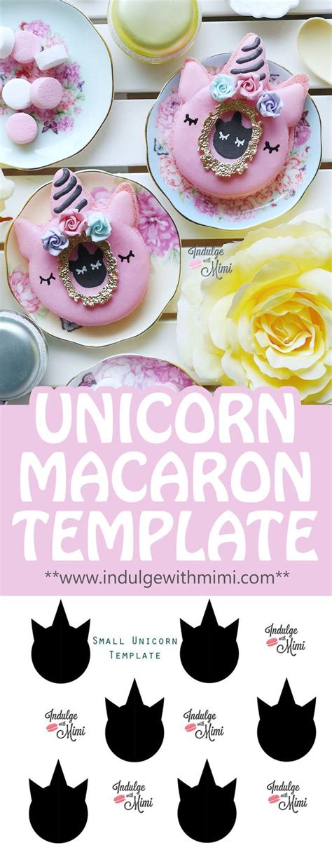 unicorn macaron template    easily   seasons