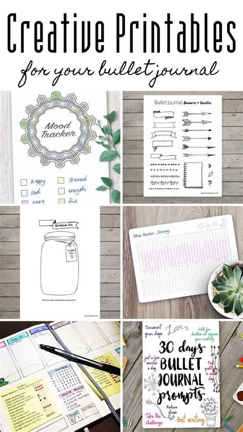 printable bullet journal pages gif printables collection