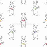 Seamless Rabbit sketch template