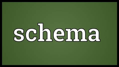 schema meaning youtube