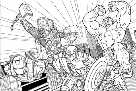 clever pics  printable marvel coloring pages avengers age