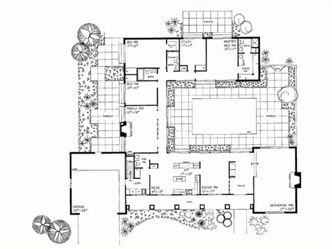 house design courtyard middle planning houses jhmrad