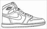 Coloring Pages Sneaker Shoe Tennis Comments sketch template