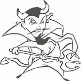 Dibujo Demonio Diablos Demonios Malvorlagen Teufel Krampus Tridente Dämonen Spear Devils Pretende Motivo Compartan Disfrute Juegos sketch template