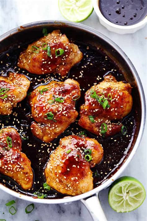 sticky asian glazed chicken recipe cart