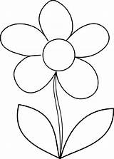 Flower Daisy Coloring Draw Drawing Flowers Pages Big Easy Simple Outline Print Color Drawings Clipart Clip Printable Kids Cliparts Colornimbus sketch template