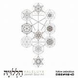 Sacred Sefirot Kabbalah Symbols Soul Haleluya sketch template