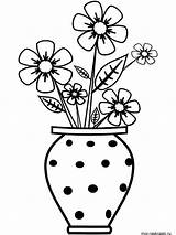 Vase Coloring Pages Print Printable Color Recommended Kids sketch template