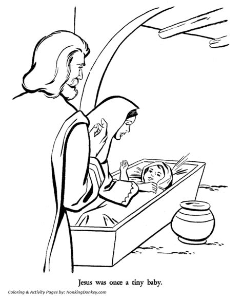 baby jesus christmas coloring pages coloring home