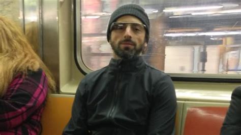 sergey brin takes google glass   ride   york subway techradar