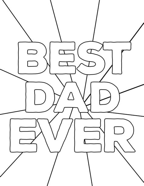 happy fathers day coloring page  printables paper trail design