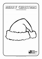 Hat Coloring Santa Claus Pages Cool Print Christmas Holidays Kids sketch template