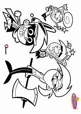 Coloring Oddparents Fairly Tv Nick Jr Cartoon Bubakids Series sketch template