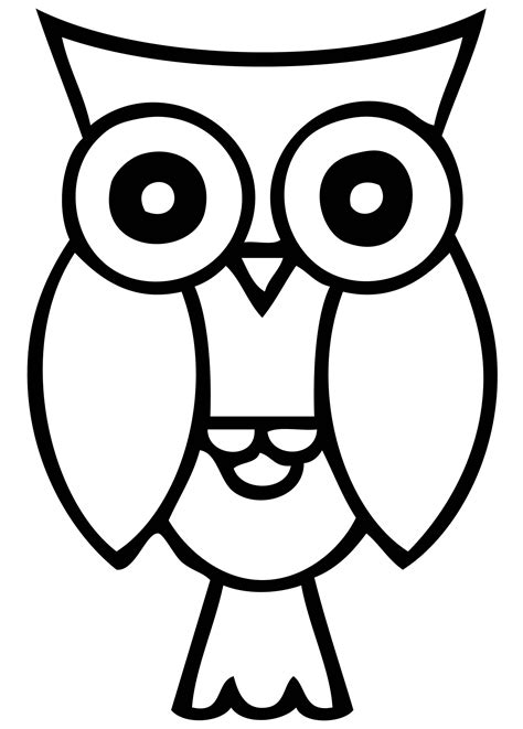 printable owl outline
