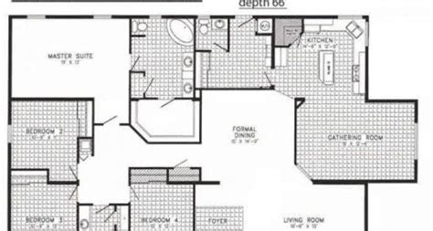 triple wide mobile home layouts whimsical  home floor plans