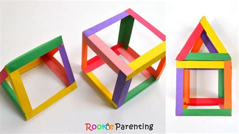 paper house shape activity  preschoolers shape activities