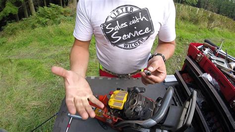 chainsaw spark plug maintenance youtube