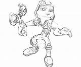 Ratchet Clank Pages Coloring Template Robot sketch template