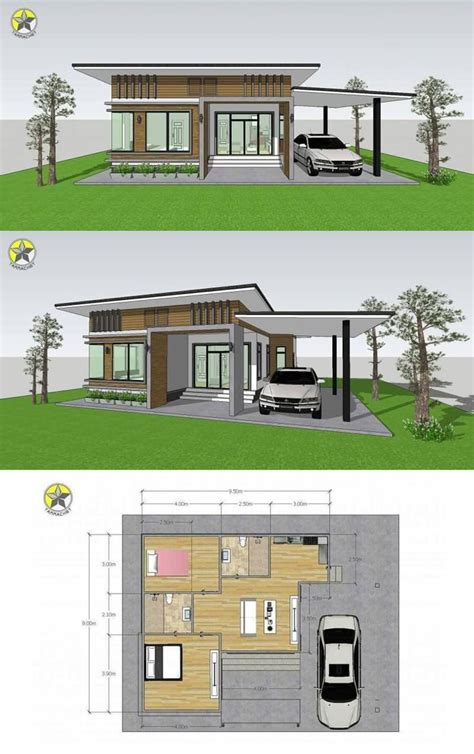 petite  compact  bedroom single storey house design ulric home modern bungalow house