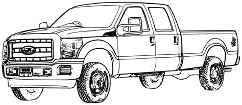 ford truck coloring pages   draw muscle cars pinterest ford