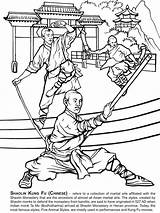 Coloring Pages Arts Martial Shaolin Book Karate Kung Fu Dover Publications Doverpublications Books Chinese Kids Sheets Adult Jiu Jitsu Samurai sketch template
