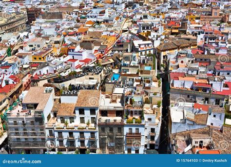 view   spanish town stock image image  background