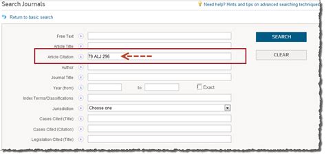 westlaw au tip   find  journal article  citation thomson